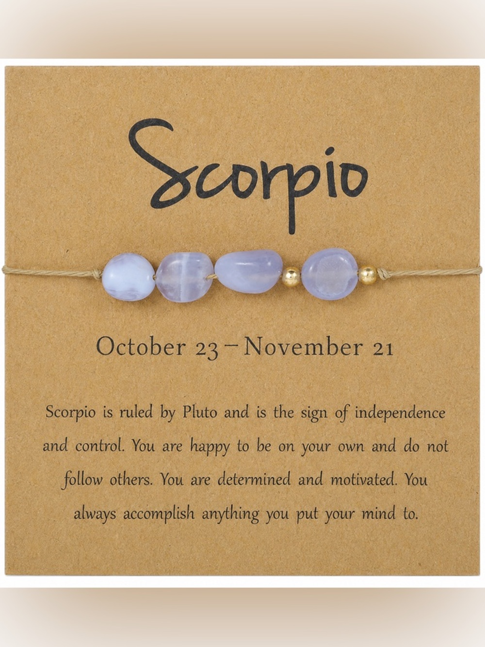Scorpio Zodiac Beaded Bracelet ♏️
